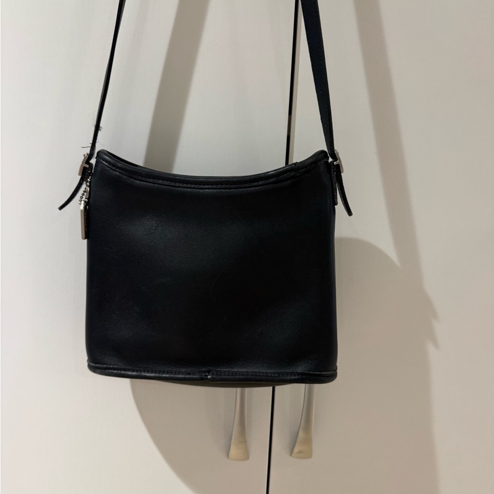Coach Black Leather Crossbody/Shoulder Bag - Picture 4 of 9